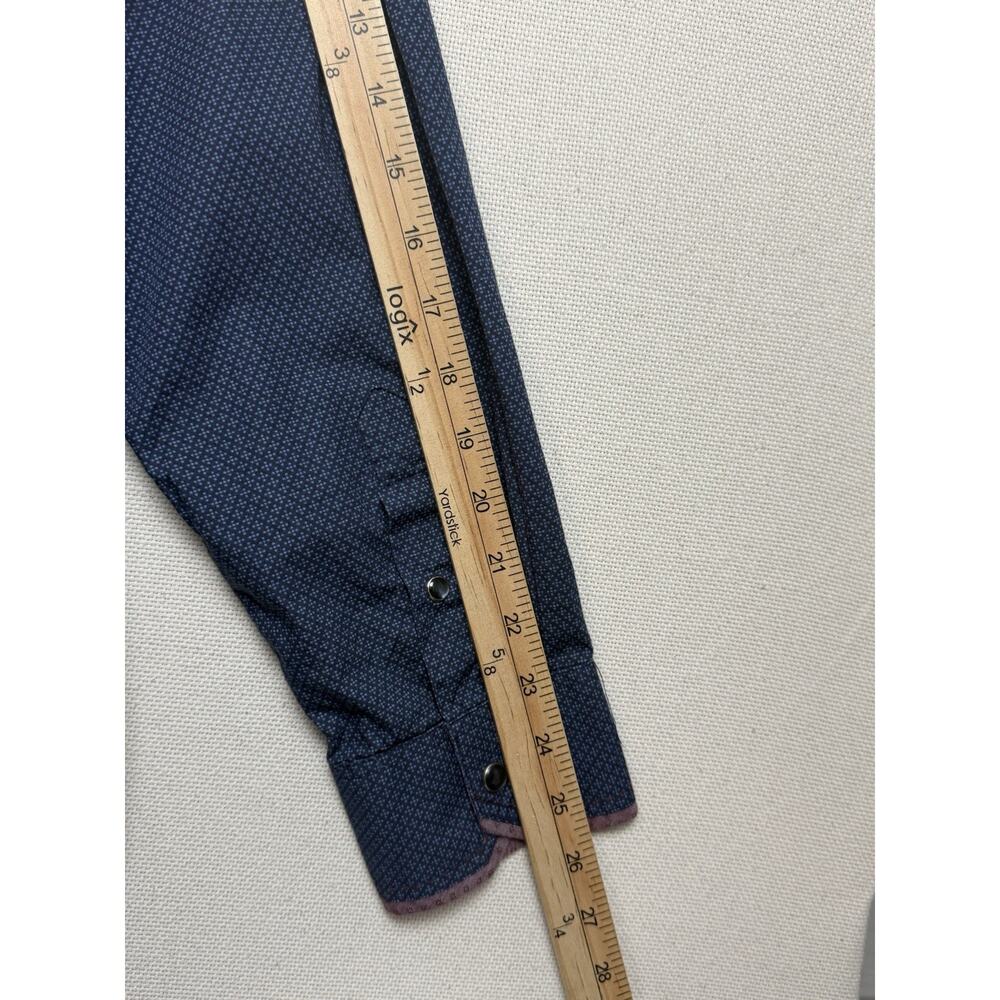 Age Of Wisdom Men's Pearl Snap Shirt Size XL Flip‎ Cuffs L/S Abstract Western - Picture 10 of 11